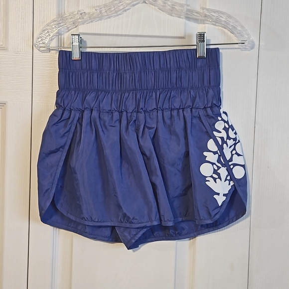 Free People Pants - 🪬Free People Movement The Way Home Logo Blue Active Shorts🪬